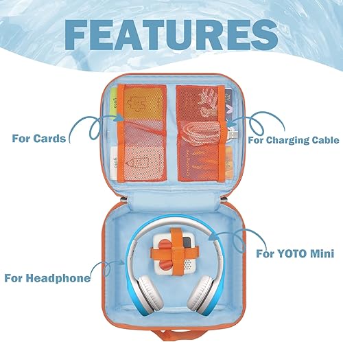 Miniatura 2 de Estuche de transporte para YOTO Mini Player - Funda de viaje compatible con Yoto Mini reproductor de música de audio, auriculares y tarjetas,