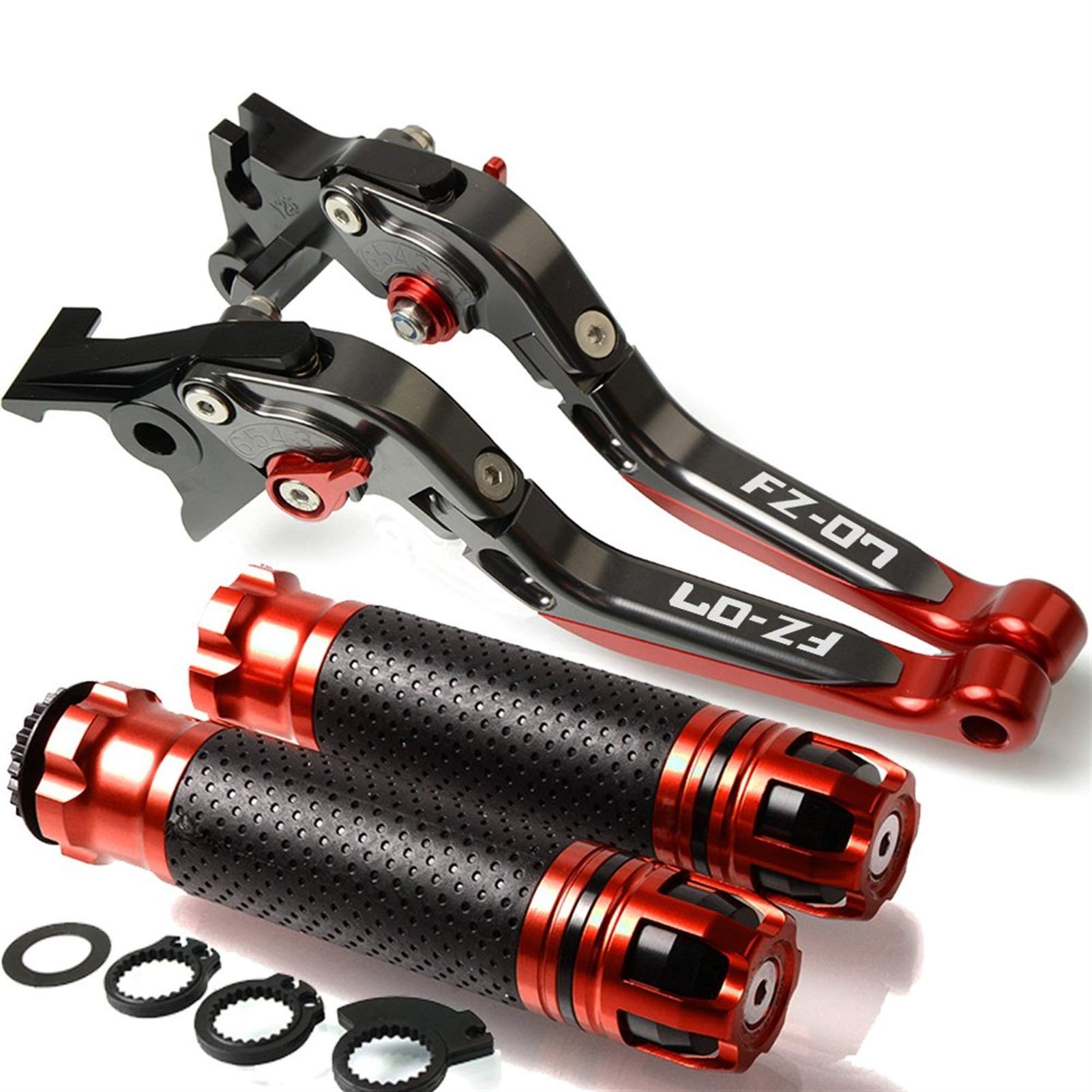 Accessori Moto Freno Leve Frizione Manopola Manubrio Manopole Manopole Per YAMAHA FZ-07 FZ07 FZ 07 2014 2015 2016 2017 2018 Leva Della Frizione Del Freno (Colore : J)