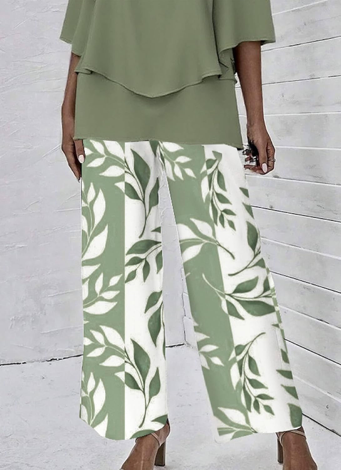 LOZ Lounge Sets for Women 2026 Summer Casual 3/4 Sleeve Shirts Wide Leg Pants Matching Tracksuit Sets Travel Outfits