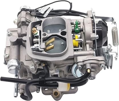 21100-35520 New Carburetor Replacement for 22R 2.4L 3.0L Engine Carburetor Compatible with 1981-1988 Corona Celica PickUp 4 Runner Hilux 2110035520 Electric Choke Carb