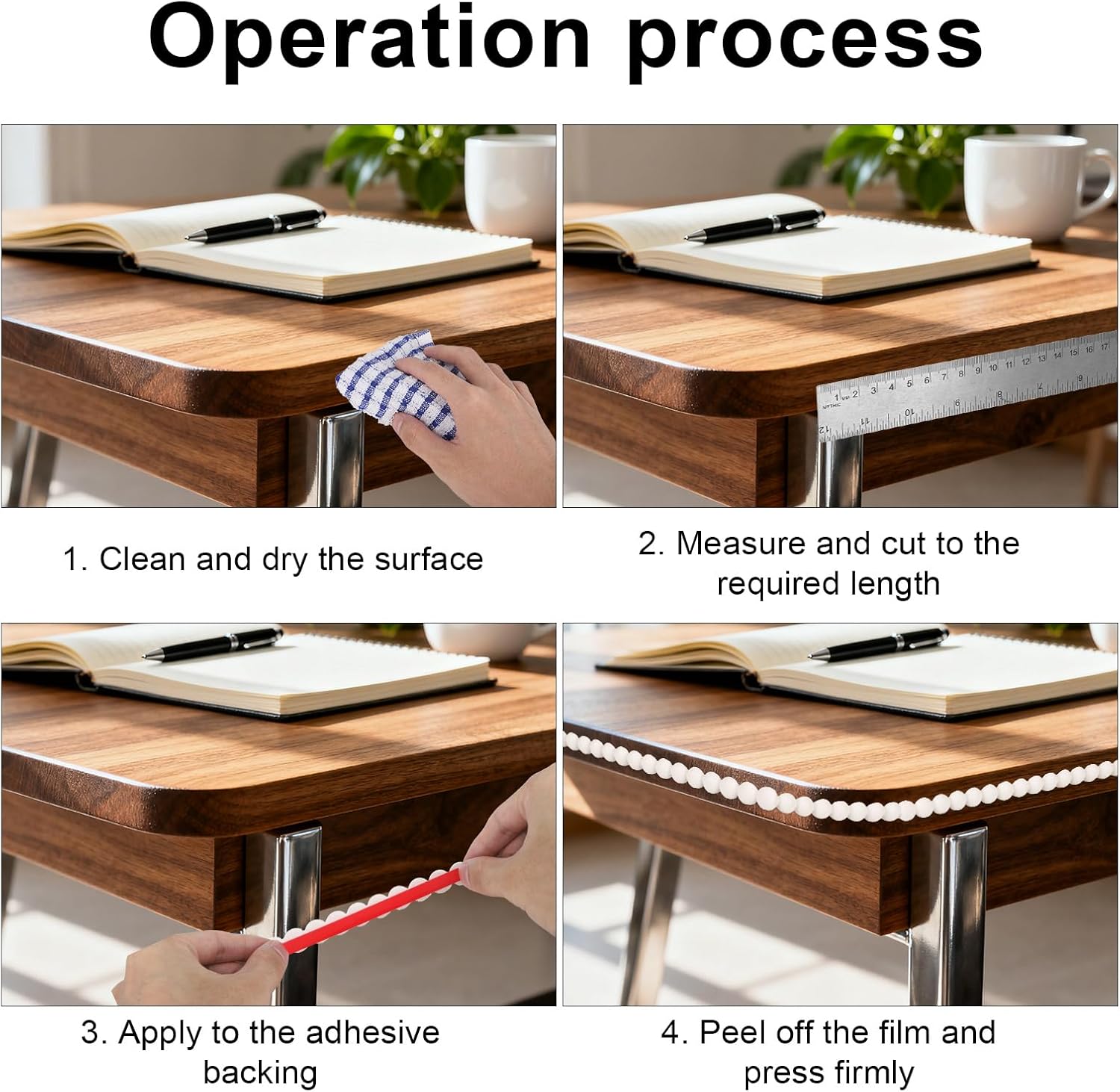 Flexible Molding Trim, 118in/3m Peel and Stick Wall Trim Decorative 3D Half Beaded Caulk Strip for DIY Home Wall Cabinet Furniture Shelf Window Door Decor (White)