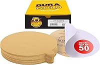 Vista 12 de Dura-Gold Discos de lija PSA dorados de 6 pulgadas de alta calidad, grano 600, caja de 50 unidades, papel de lija autoadhesivo para lijadora DA