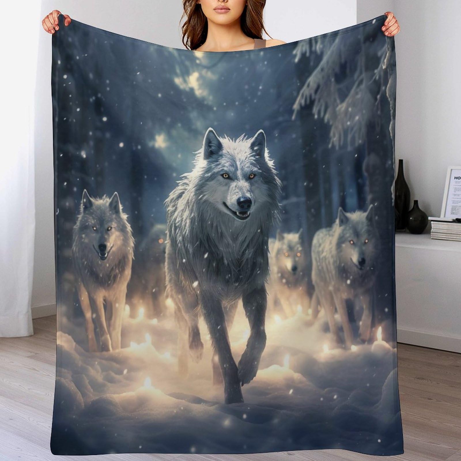 Manta de zorro para sofá cama con forro polar manta de franela y felpa 150x200