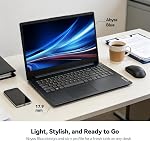 Lenovo IdeaPad Slim 1 15.6" Laptop, FHD Anti-Glare Display, AMD Ryzen 5 7520U, 8GB RAM, 512GB SSD, SD Card Reader, Wi-Fi 6, Windows 11 Home, Abyss Blue