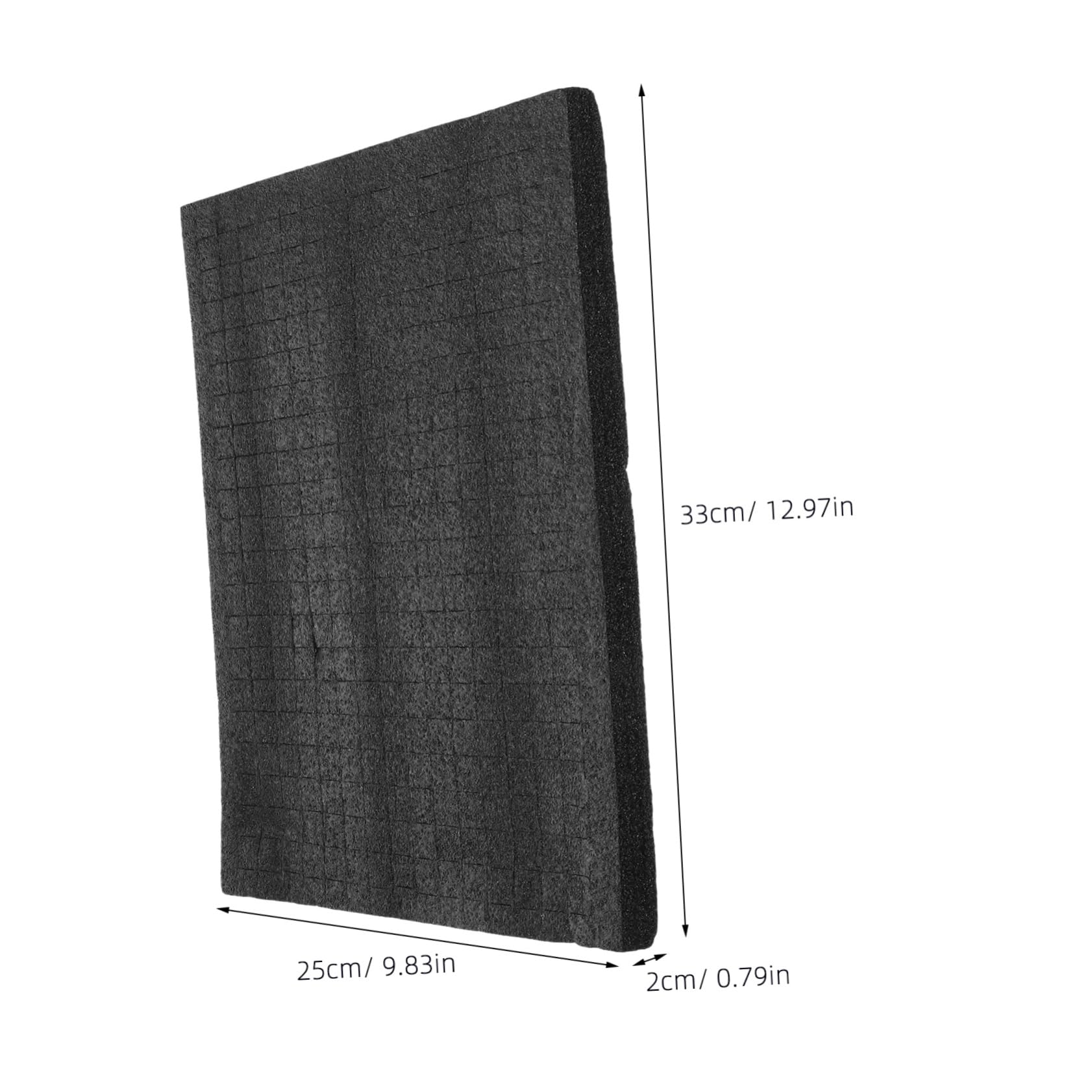 HAPINARY 33.00x25.00x2.00cm Black Storage Box Sturdy Padding Polyurethane Foam Inserts for Electronics