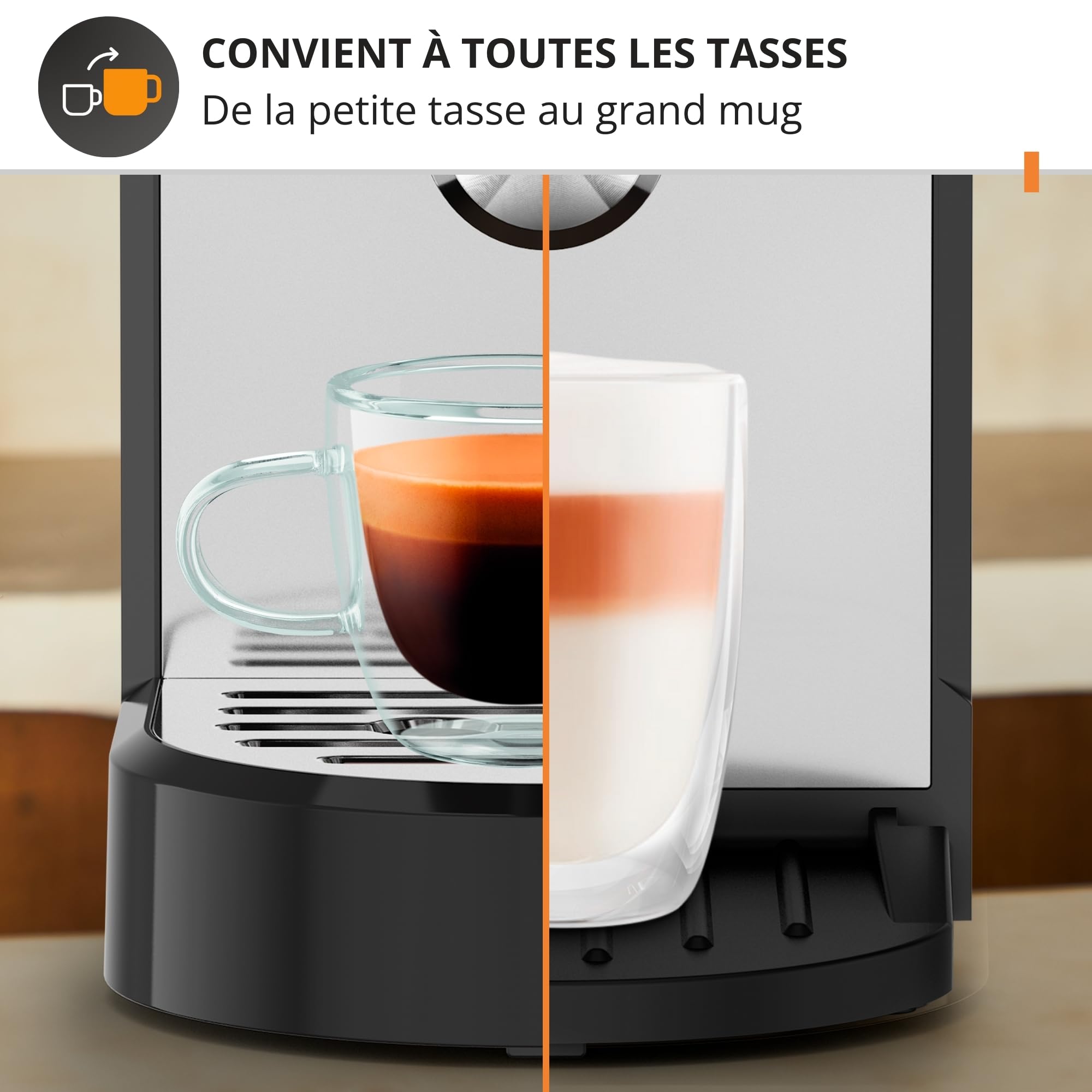 Krups Virtuoso Essential, macchina da caffè espresso pompa, 15 bar a pressione, ugello a doppio vapore, Thermoblock, cucchiaio dosatore e compattatore, nero, XP444G