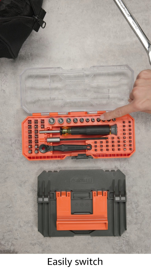 Amazon.com: Klein Tools 80177 MODbox Ratcheting Driver Set with