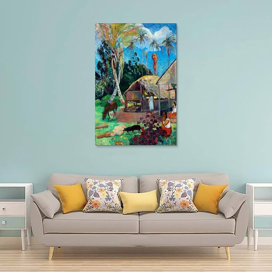 Amazon.co.jp: ポール・ゴーギャン 黒豚ポスター 1891年にポール