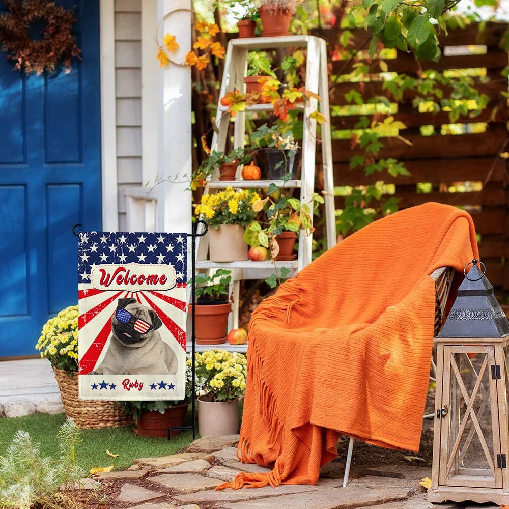 TopPacific Gartenflagge Cavalier-King-Charles Spaniel – 30,5x45,7 Cm, Doppelseitig Bedruckt – Niedliches Hundemotiv Für Garten & Terrasse