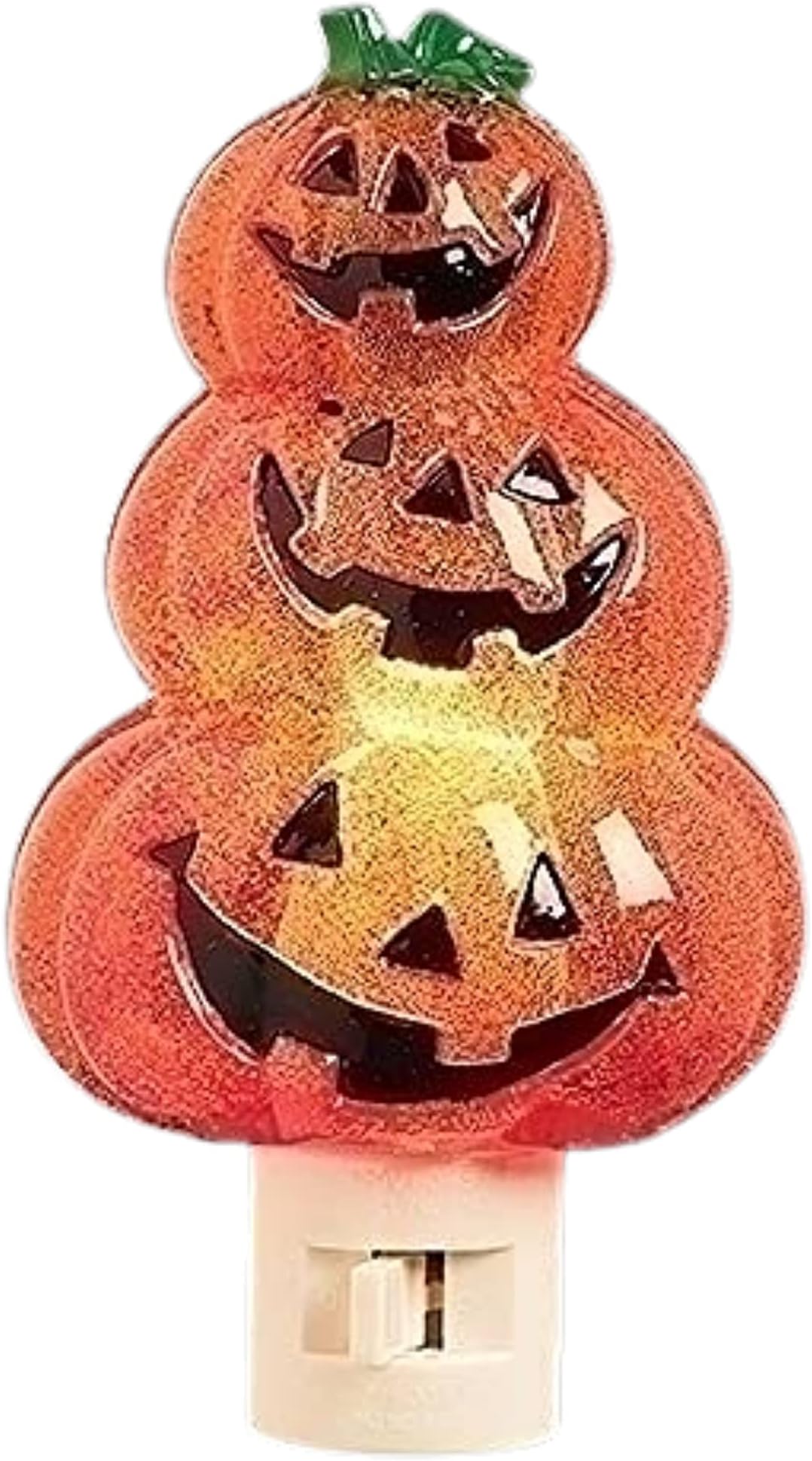 Roman Triple Jack-O-Lantern Halloween Swivel Plug Night Light 6 Inch