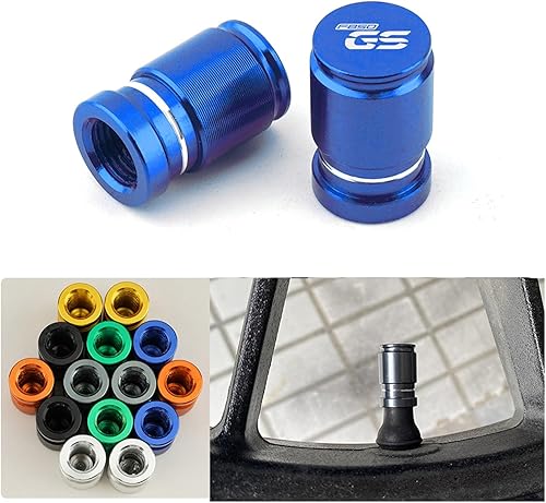 Miniatura 2 de Para BMW F850GS F850 F 850 GS 2017-2023 válvula de neumático de rueda CNC de motocicleta Puerto de aire tapa tapón (color  negro)