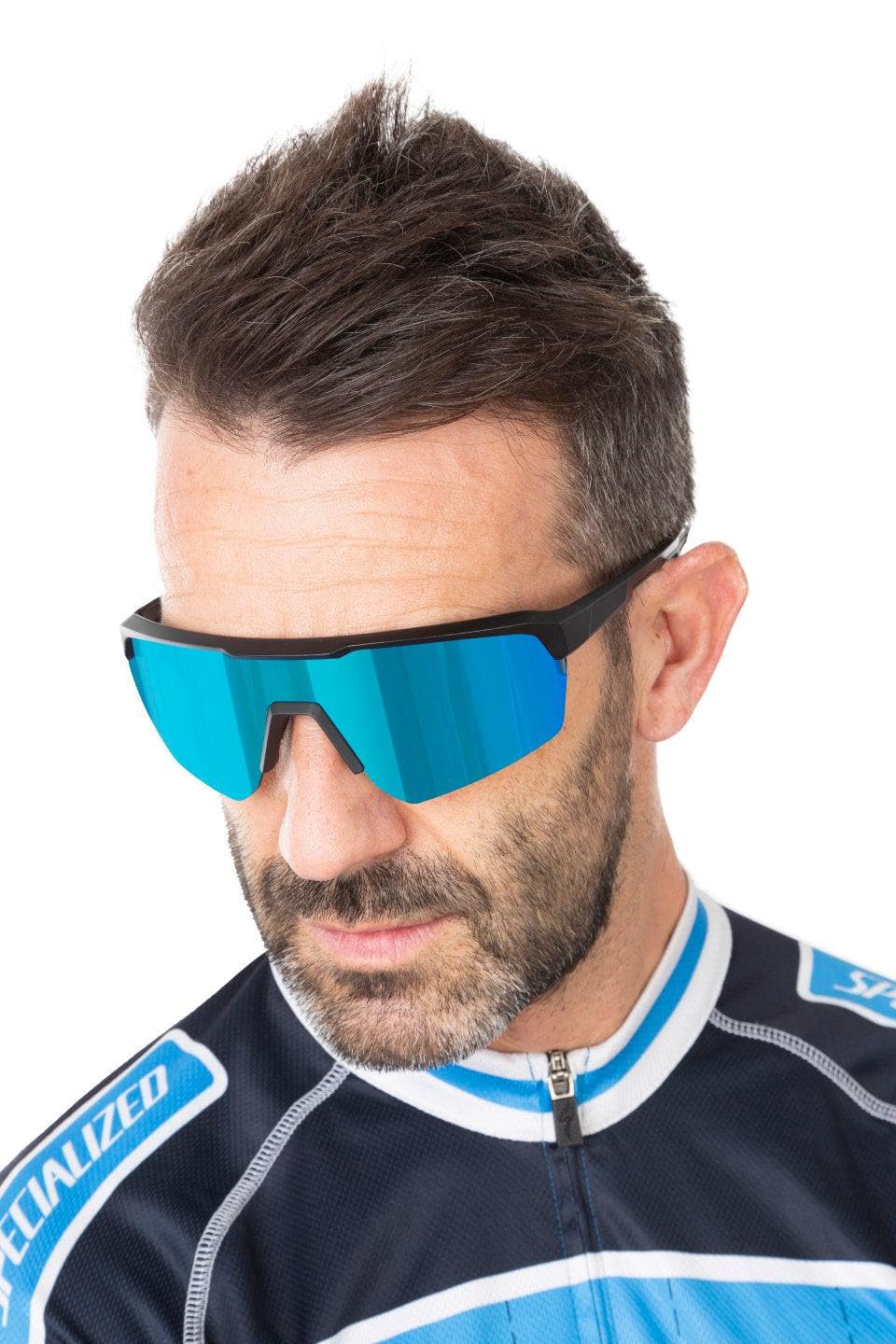 OCEAN ROUTE Gafas de Sol Polarizadas para Ciclismo Bicicleta Running Deportes Protección UV 400 Anti Viento para Hombre y Mujer