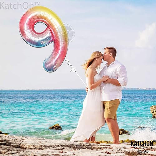 Miniatura 1562 de KatchOn, Globo dorado gigante del número 8 de 40 pulgadas, globo dorado del número 8 para decoraciones de cumpleaños de 8 años para niñas