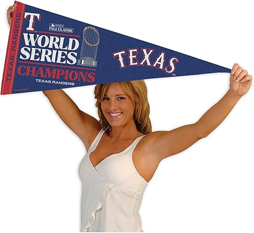 Miniatura 4 de Banderín de fieltro suave de los campeones del mundo de los Texas Rangers 2023