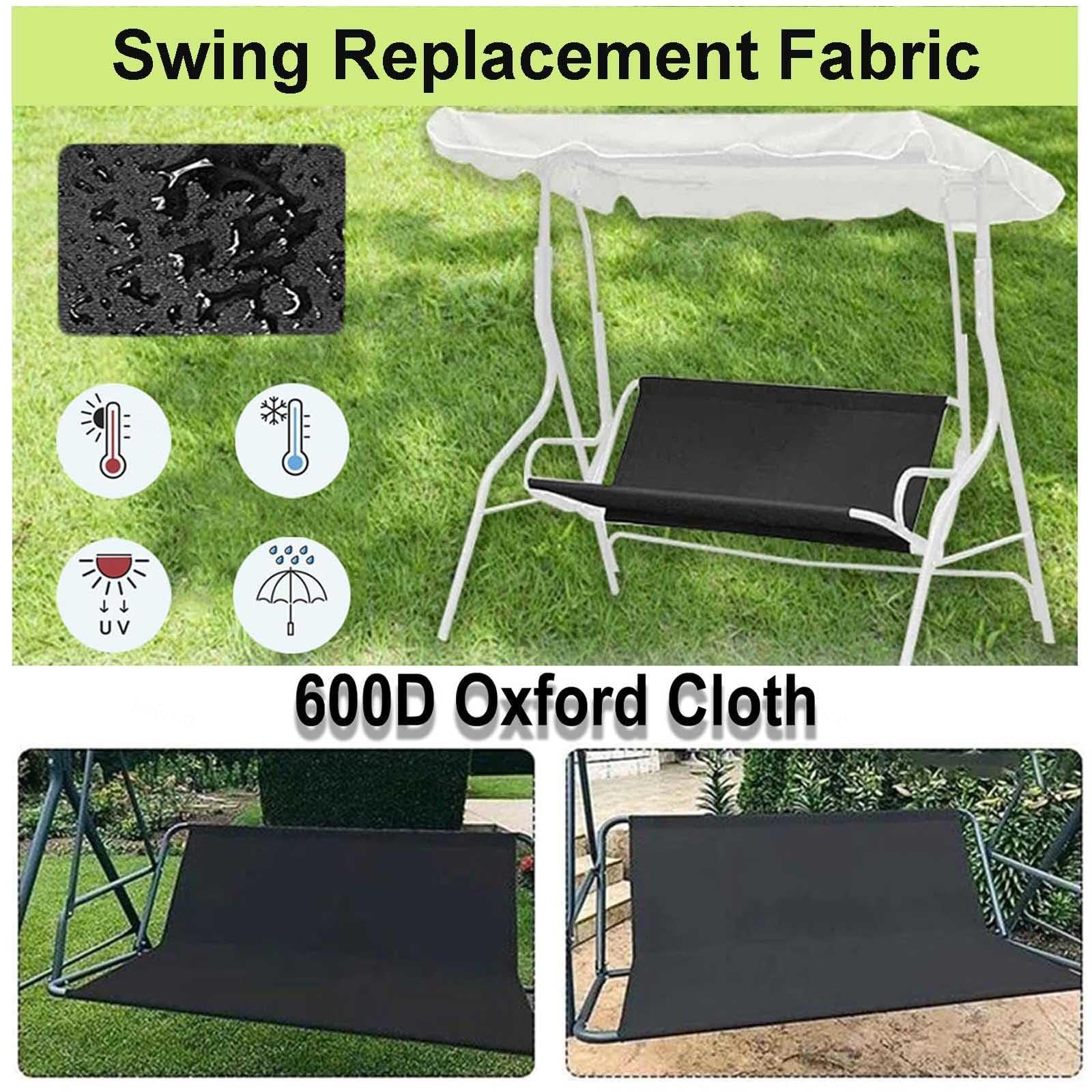 Funda de Repuesto para Asiento de Columpio Tela Oxford Gruesa 600D Cubierta de Asiento de Columpio Impermeable, Resistente a los Rayos UV para Porche Patio Exterior ,Beige-158×52×52cm