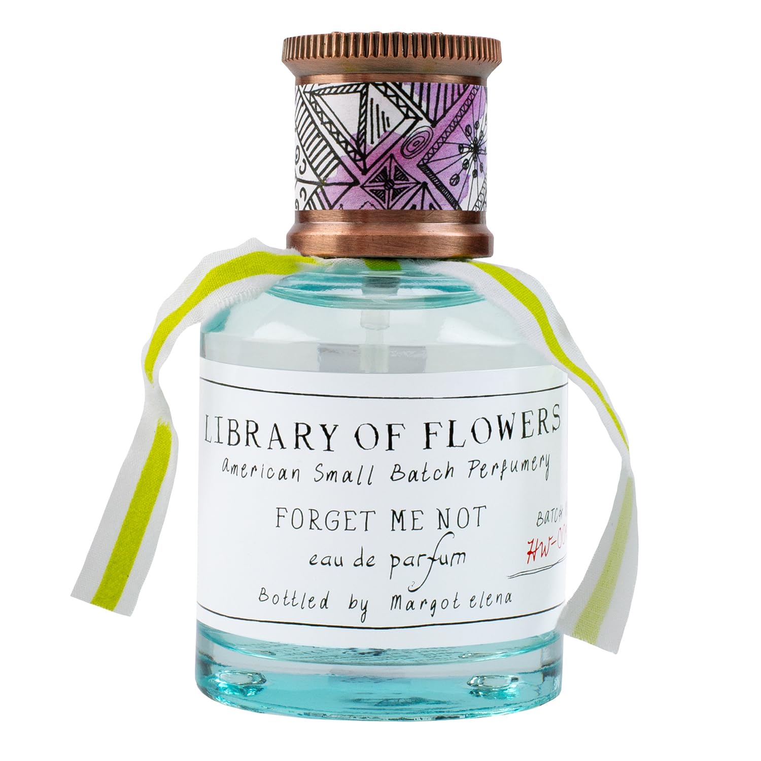 Library of Flowers Forget Me Not Eau de Parfum, 1.69 Fl. Oz., Osmanthus, Rice Powder, & White Orchid Scented Women's Perfume, Luxury Fragrance Spray for Women