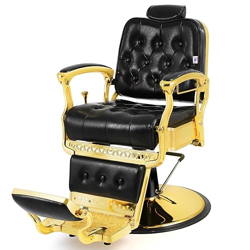 Artist hand Silla de peluquero hidráulica multiusos reclinable, silla de salón de belleza, spa, silla de peluquería vintage, silla resistente