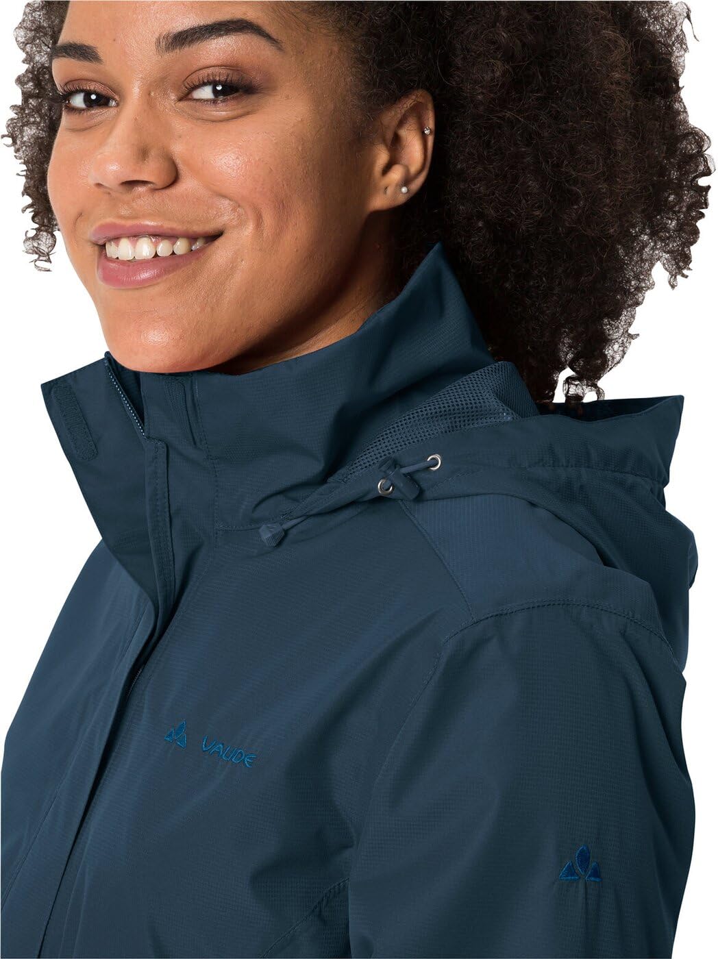 VAUDE Regenjacke Damen leicht - Women's Escape Light Jacket, wasserdichte Outdoor-Jacke, atmungsaktiver Windbreaker mit Kapuze, Klimaschonende Wanderjacke