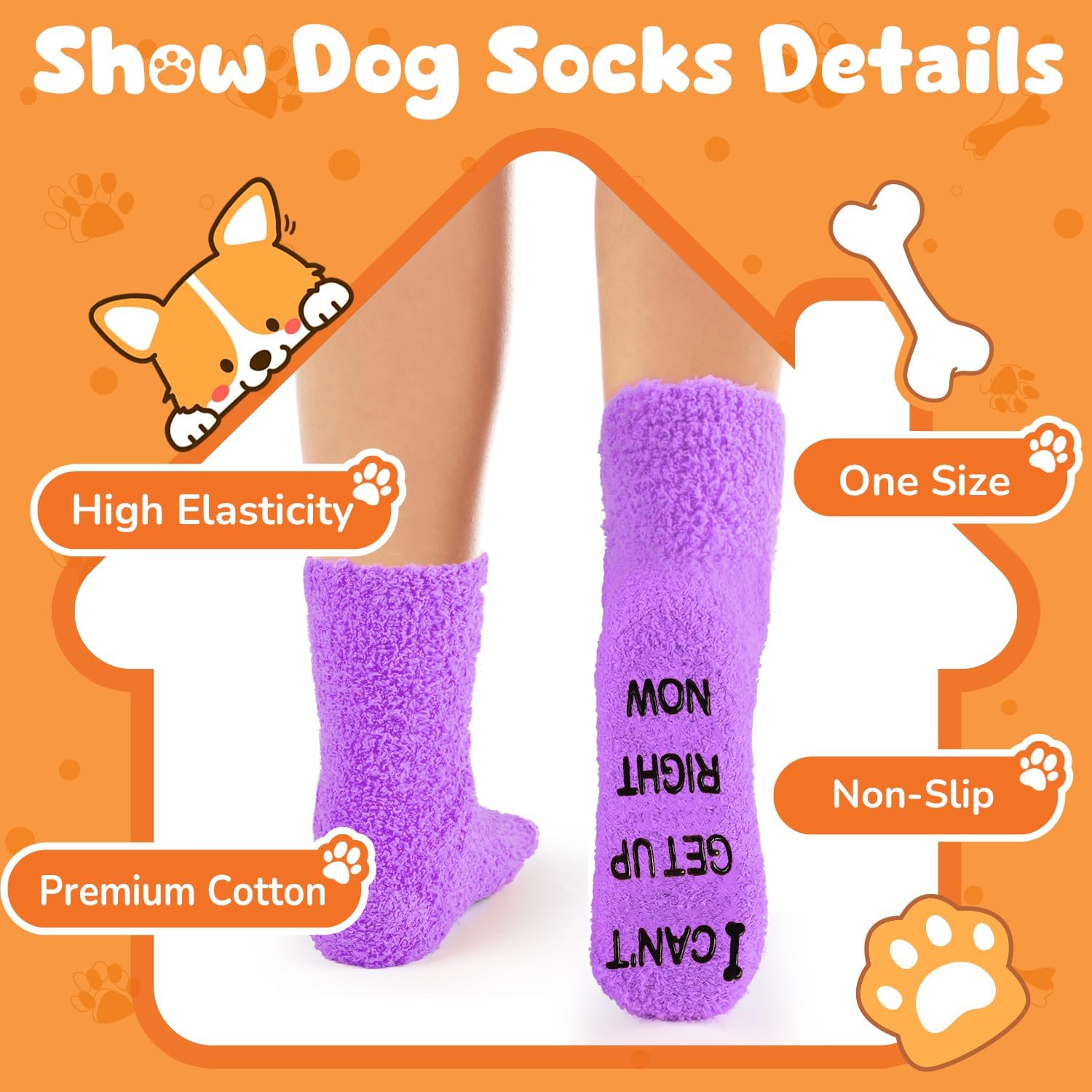 Bebila Valentines Day Gifts for Women Men Funny Dog Socks For Men Adult Birthday Mothers Day Gifts for Mom Dad Dog Lovers - Image 6
