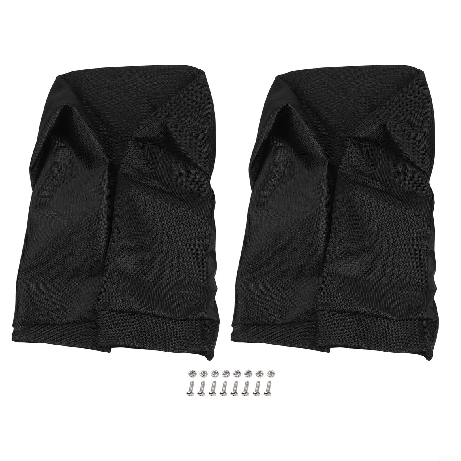 Paquete de 2 bolsas de césped para cortacésped AM122416 AM101602 compatibles con tractores de césped serie 100 D100 D110 LA120 Z225 de nailon negro de 25 pulgadas