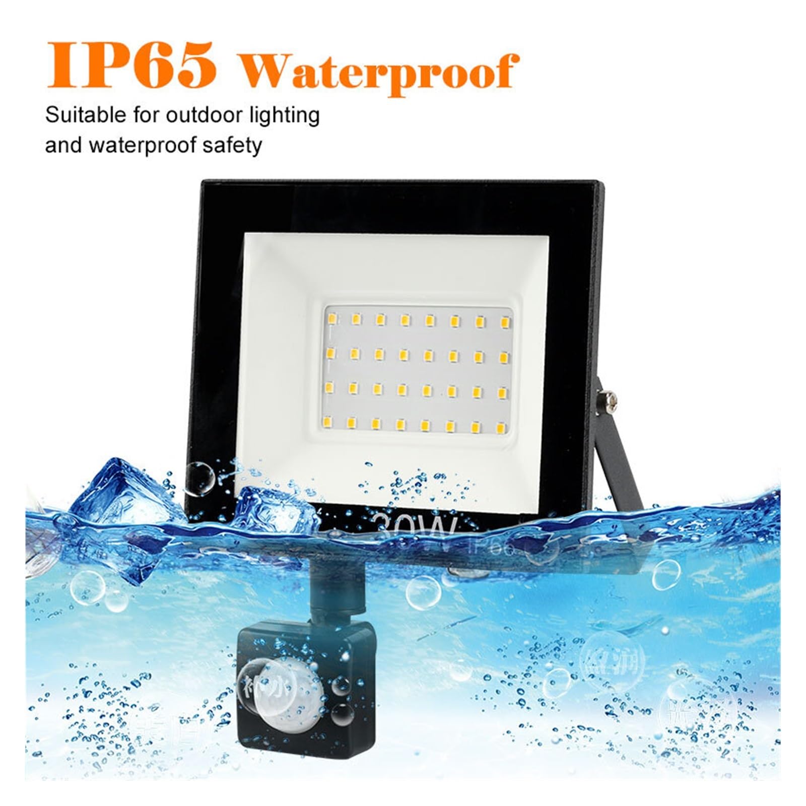 Nipify Faro Led Esterno Con Sensore Oviento 30W, 3000 L Faretto LED - Foto 5