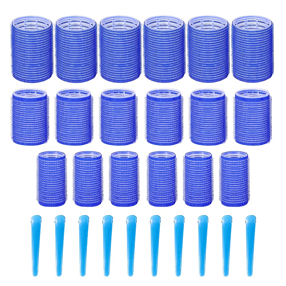 Buy QUMENA Hair Rollers with Clips Jumbo Size Hair Roller Sets Big Curlers Self Grip Blowout