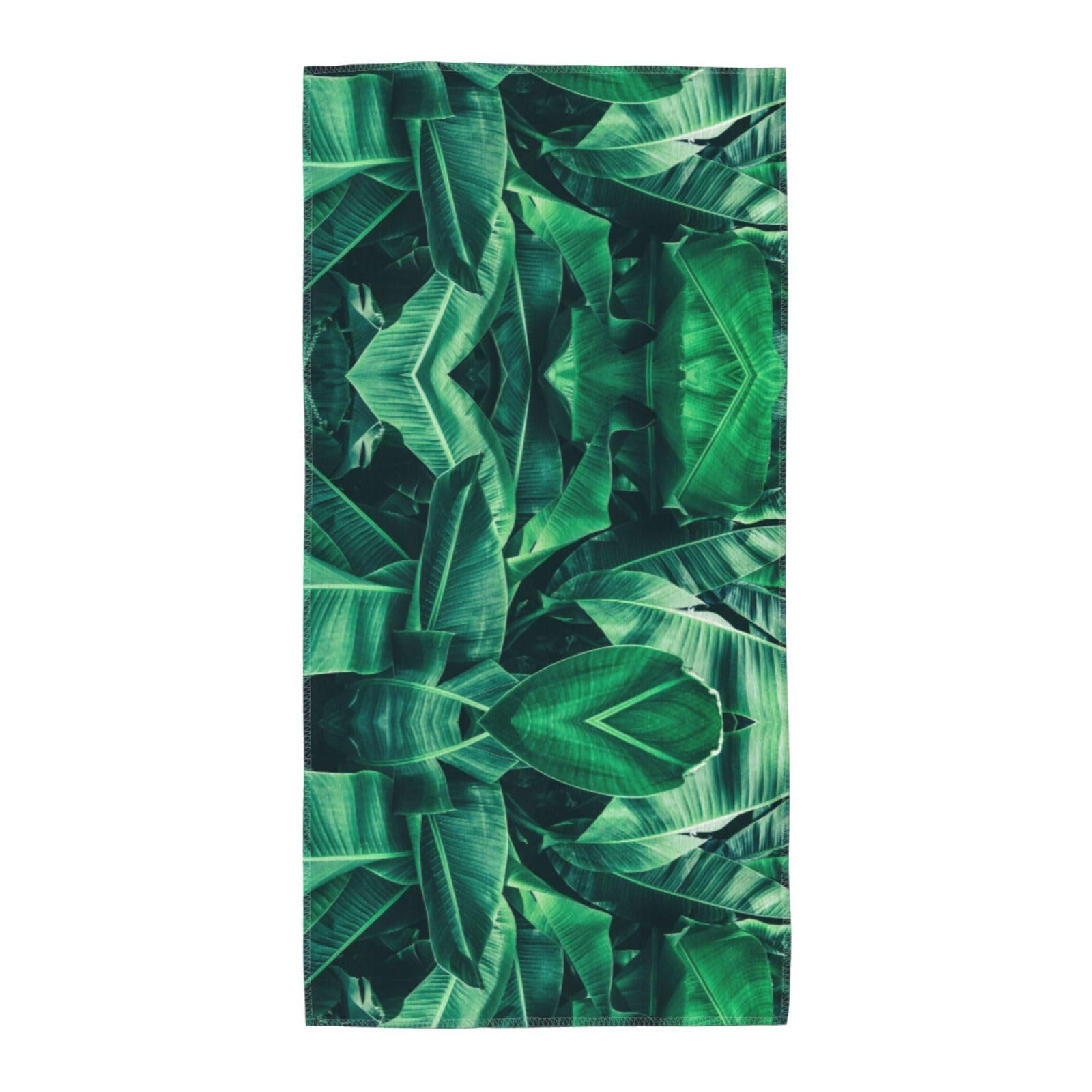 SDEGTHO Tropical Banana Leaf Fashion Printed Bath Towel High Water Absorption For Hiking Trip