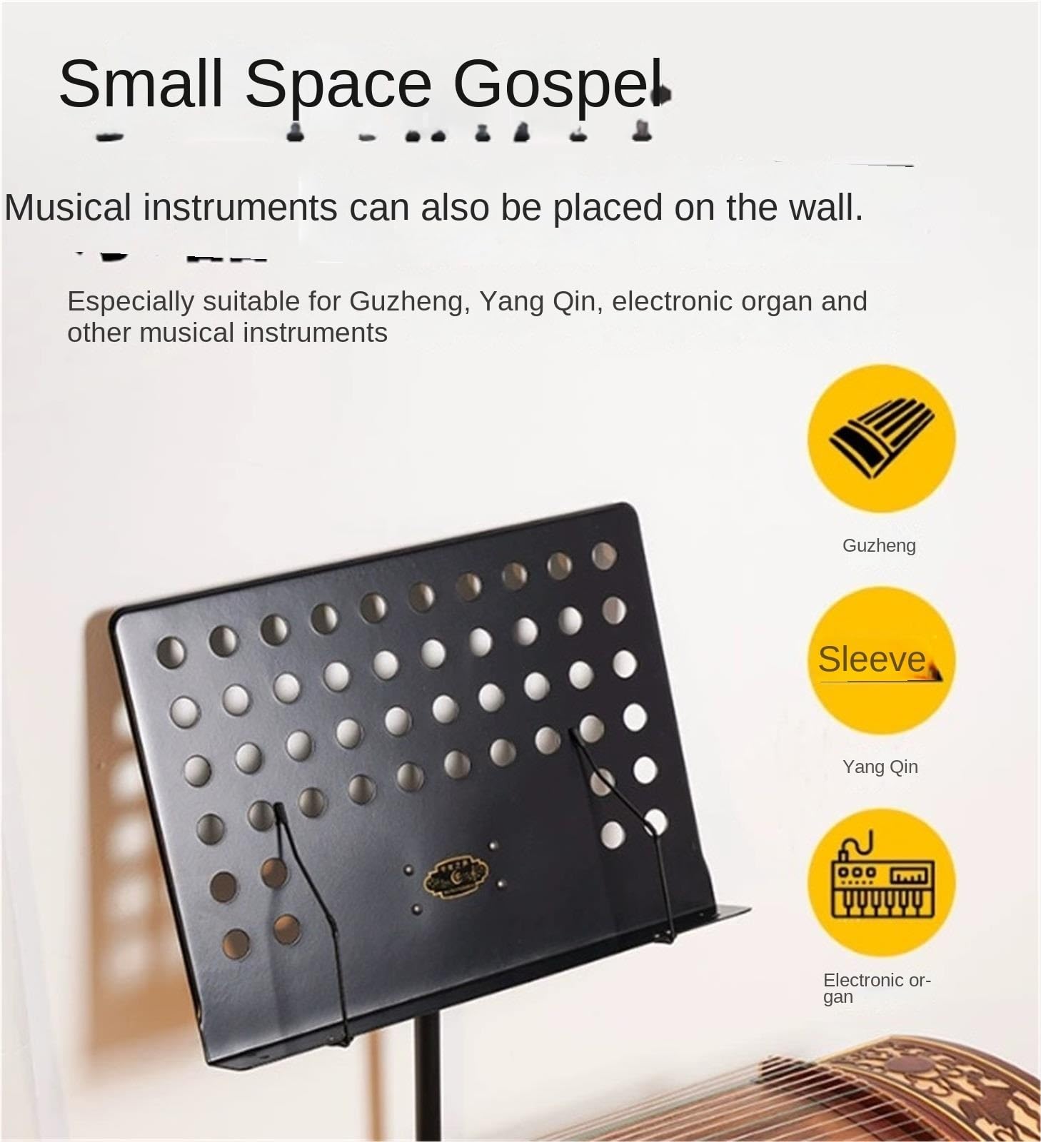 Atril Atril De Partituras Plegable Multiusos con Estructura Metálica Estable For El Hogar Atriles Musica(Black)