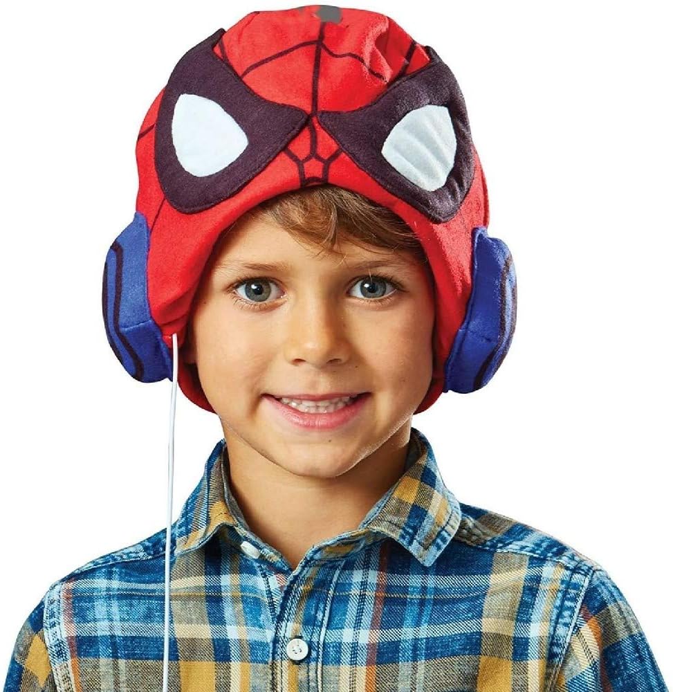 Spider-Man Marvel Headphone Hat - Child Safe Kids Headphones