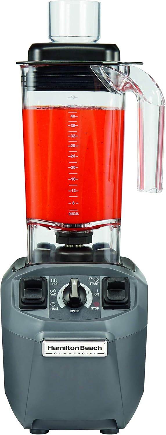 Hamilton Beach Commercial Expeditor Culinary Food Blender, 2.4 HP, Variable Speed, Chop Function, 48 oz BPA Free (HBF510)
