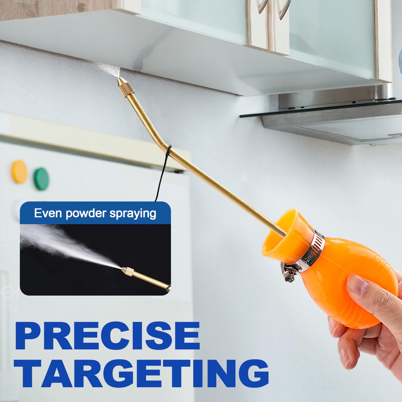 Plumeau à Diatomée, Plumeau En Poudre De Diatomite, 227 G, Plumeau De Jardin Compressible, Avec Entonnoir Et Cuillère à Tube étendu, épandeur De Terre Portable Pour Cour, Jardin, Intérieur Et