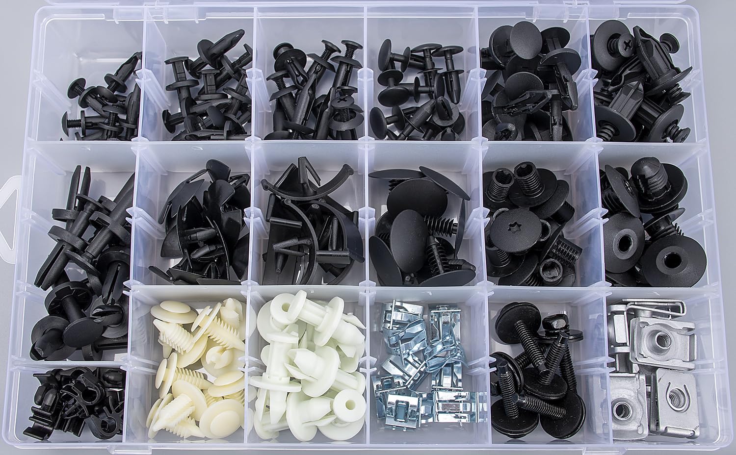 OAUTOO 190pcs for Ram 1500 2500 3500 Automotive Body Interior and Exterior Retainer Fastener Clip Assortment