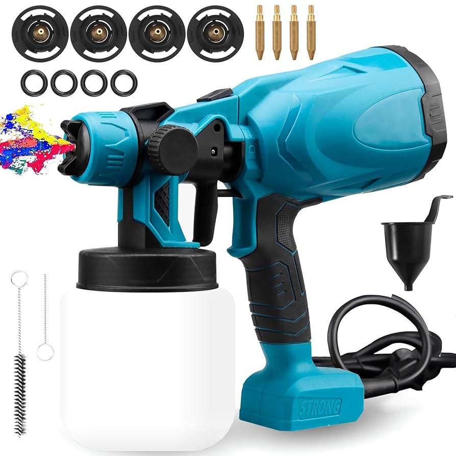 Pistola para Pintar,800W Alto Voltaje Pistola de Pintura  Electrica,Pulverizador de Paint con Recipiente de 800 ml y 3 Modos de  Pulverización,para Pintura de Automotriz,Casas, Paredes, Muebles, Cercas :  Amazon.com.mx: Herramientas y Mejoras
