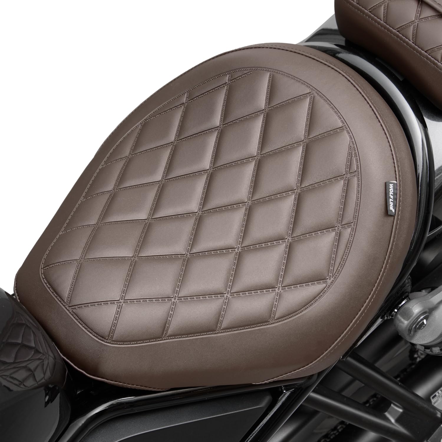 TAZGANTAX Rear Passenger Cushion + Front Driver Seat Cushion Compatible with Ho-nda Rebel CM1100/CMX 1100 Rebel 1100 CMX1100 2021-2024 (Front Driver Seat-Brown)