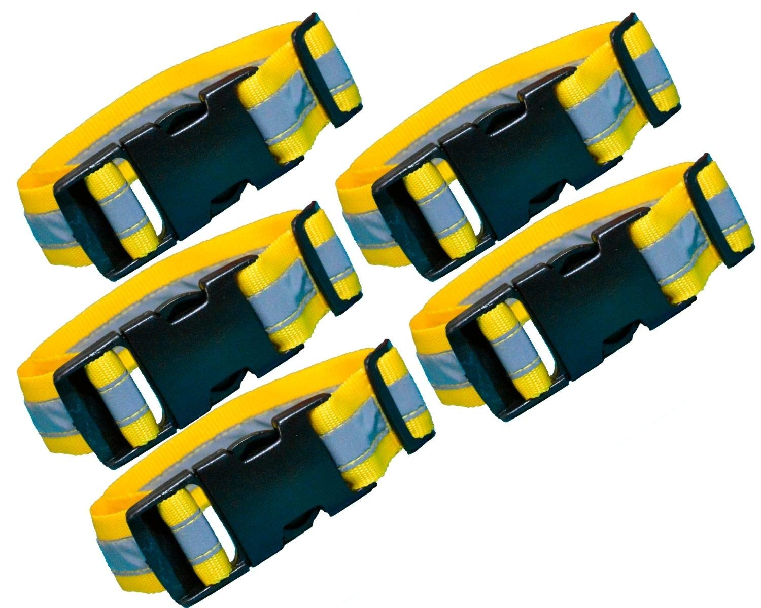 Binkymart Handmade Yellow Color Medium Reflective Collars for Dogs Set of 5 with complimentary Zip Tie (No D-Ring for Leash) (B08FDN3K4K) Amazon Price History, Amazon Price Tracker