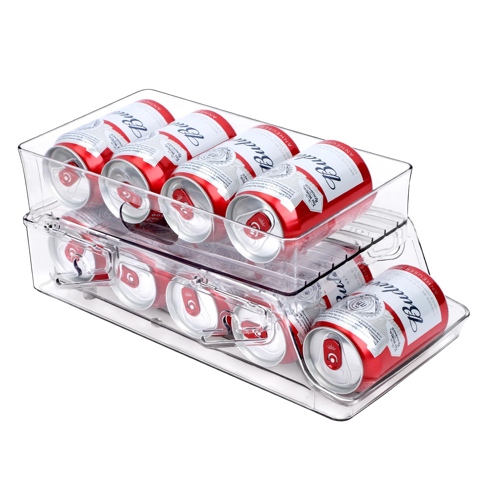 Fridge Organisers,Fridge Can Dispenser Foldable Refrigerator Rolling Can Dispenser Fridge Beer Can Organiser Soda Can Dispenser Drink Organiser for Fridge Kitchen Cabinet