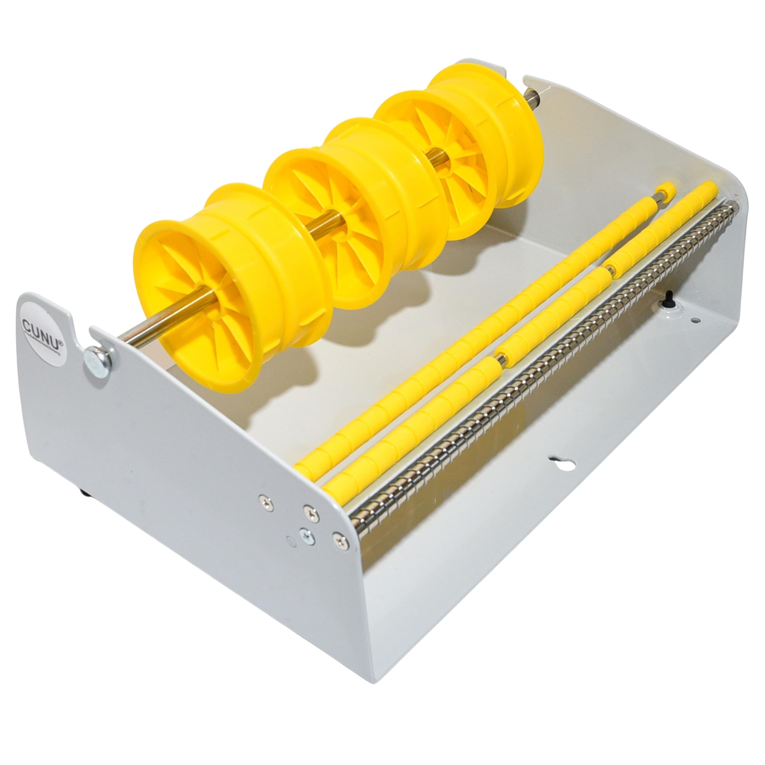 Etikettenspender manuell für max. 317mm breite oder mehrere Etikettenrollen - Großer Etikettenrollenspender für Etiketten, Label, Rollenetiketten, Haftetiketten, Klebepunktetiketten