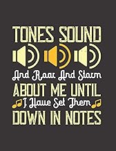 Tones Sound & Roar and Storm About Me: Blank Sheet Music Manuscript Paper/ Notebook for Musicians / Composition Book / Staff Paper - Lovely Designed ... Lovers, Musicians, Students & Songwriting )
