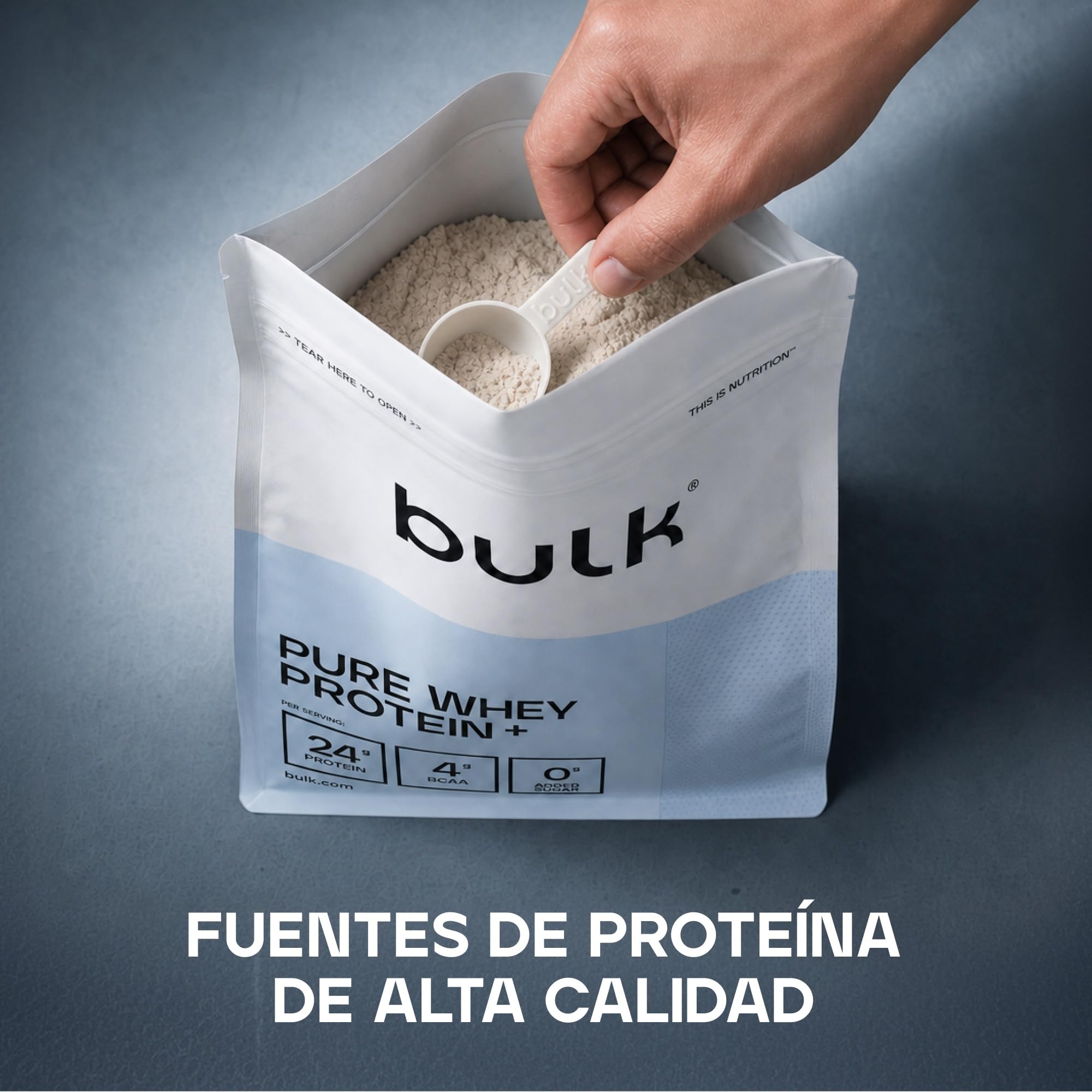 Bulk Pure Whey Protein+, Galleta de Chocolate, 900g