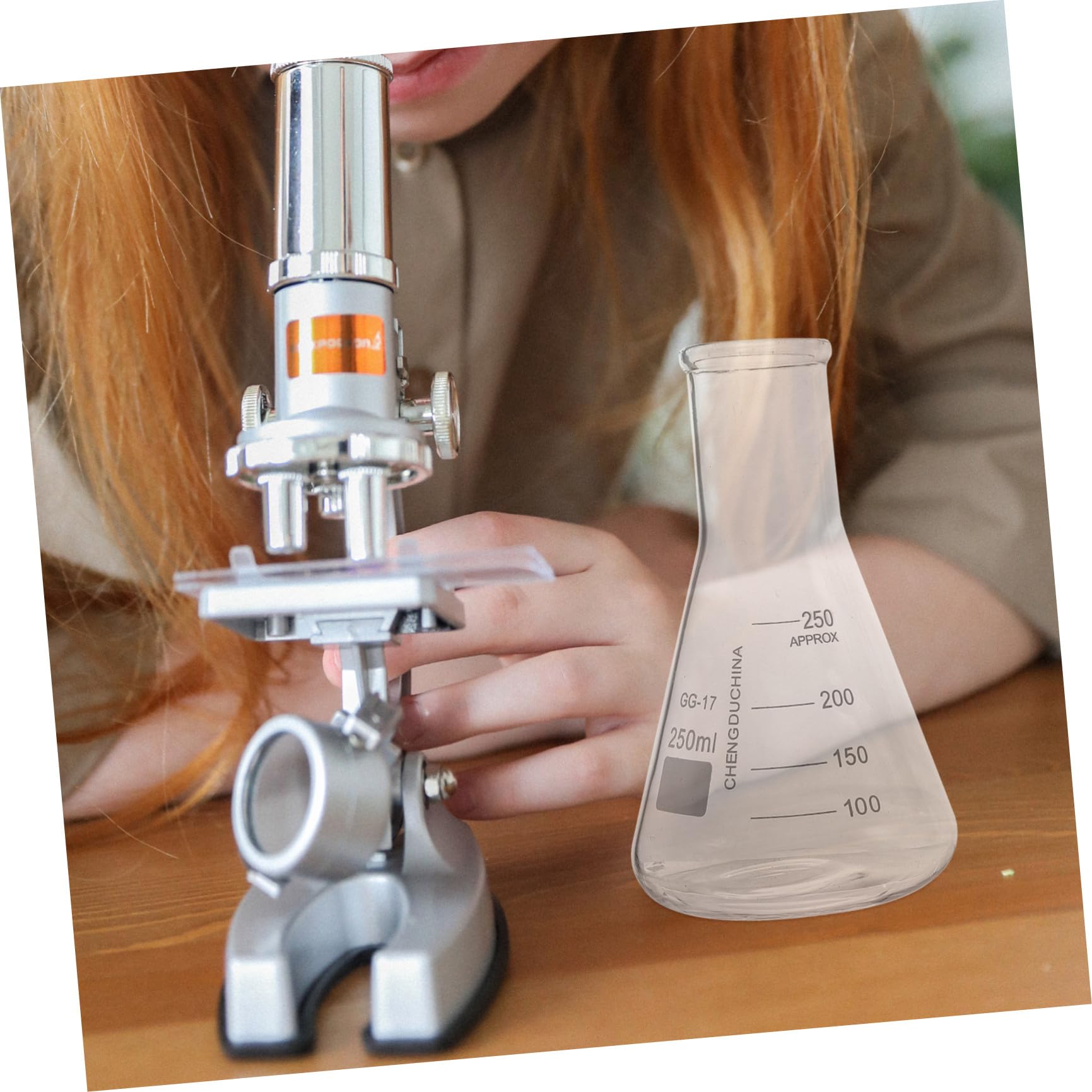 Set per Progetti Sperimentali Resistente ad Alta Temperatura 9 Pezzi Vetreria da Laboratorio in Vetro Cilindri Graduati e Bottiglie Misuratore e Istruzione