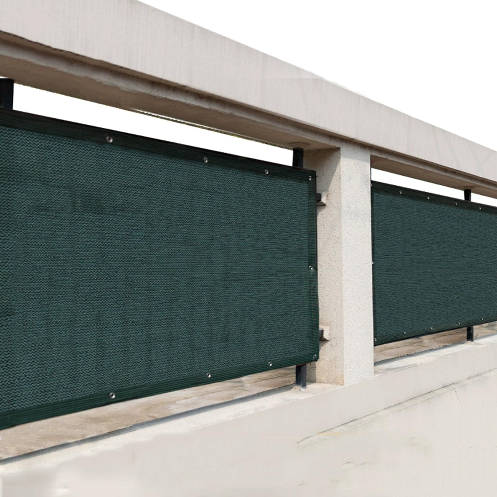 WQPMNYG UV Protection Balcony Privacy Screen 1.5x2m (4.9x6.6ft) Shade Netting for Garden Fencing and TerracesGreen Outdoor Cover
