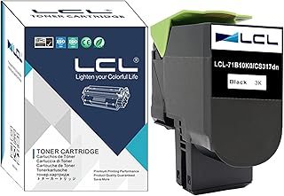 LCL Compatible for Lexmark 71B0010 71B10K0 CS317 CS317dn CX317 CX317dn CS417 CS417dn CX417 CX417de CS517 CS517de CX517 CX517de (1-Pack, Black) Toner Cartridge for Lexmark CS317 CS317dn CX317 CX317dn