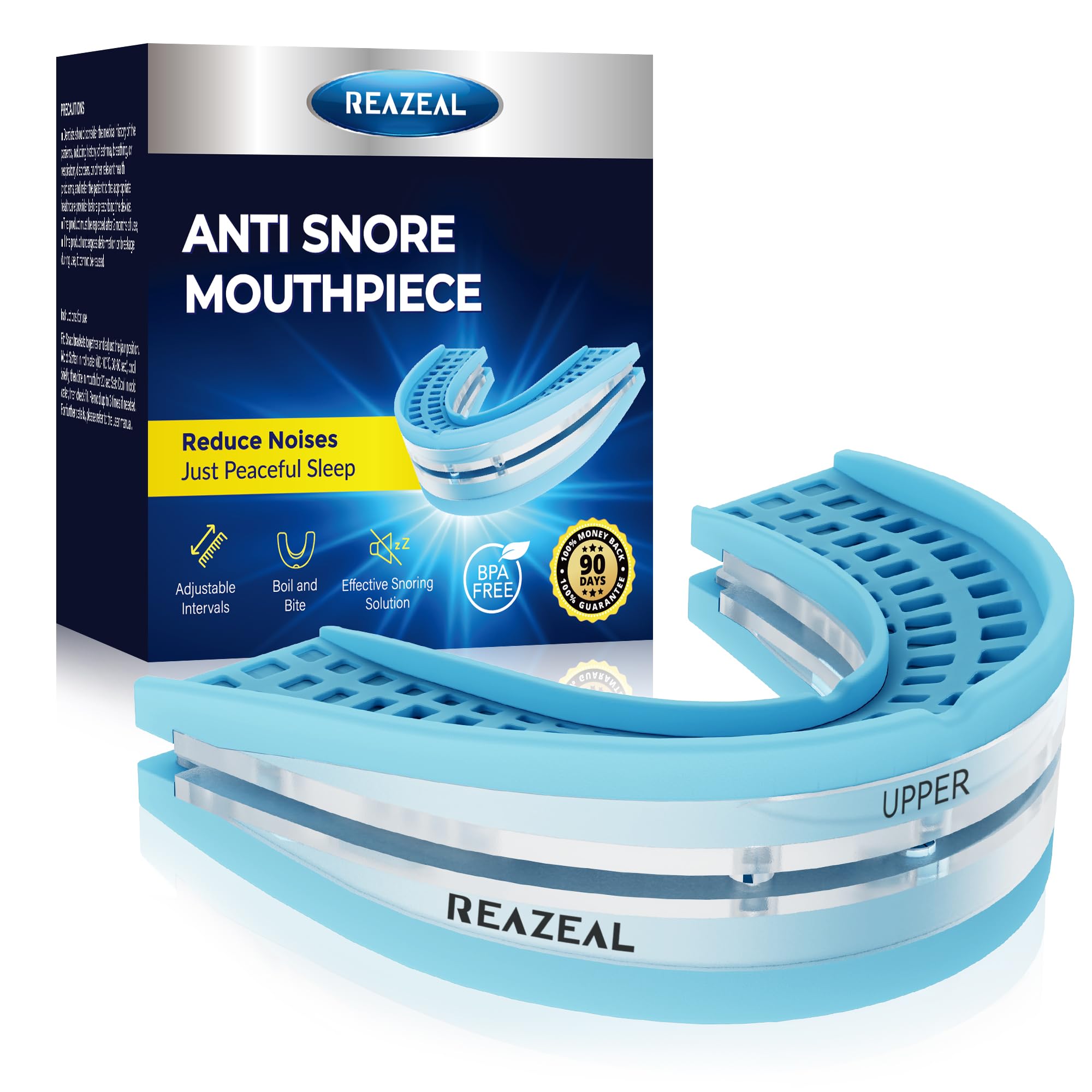Anti Snoring Devices for Quiet Sleep: Snoring Aids for Men & Women -formbarer Zahnschutz zum Schlafen- verstellbarer Schnarch-Mundschutz (1 Pack)