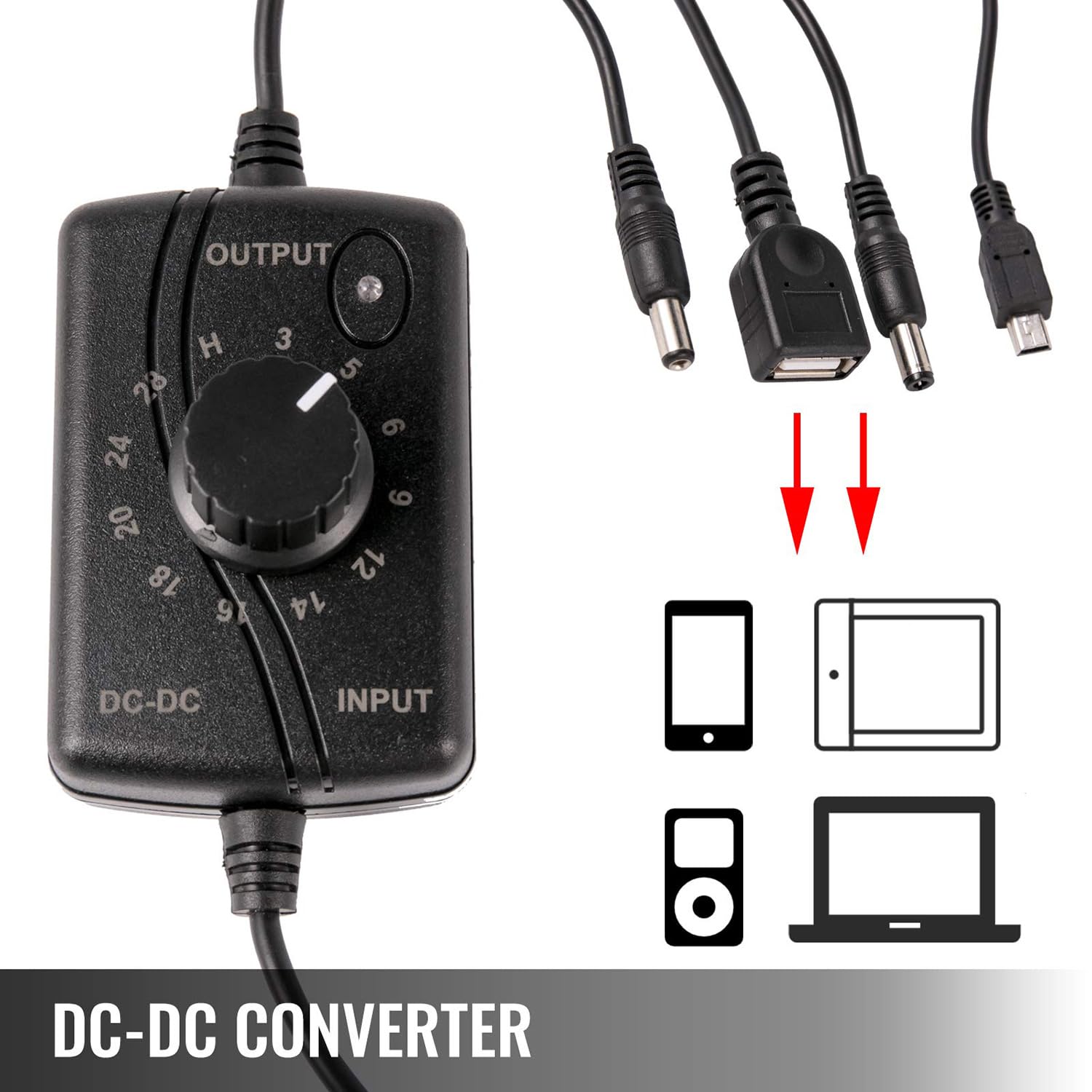 Handkurbel Charge Dynamo Generator - 30W/0-28V Notfall Telefon Ladegerät mit USB-Stecker-Regler für den Außenbereich