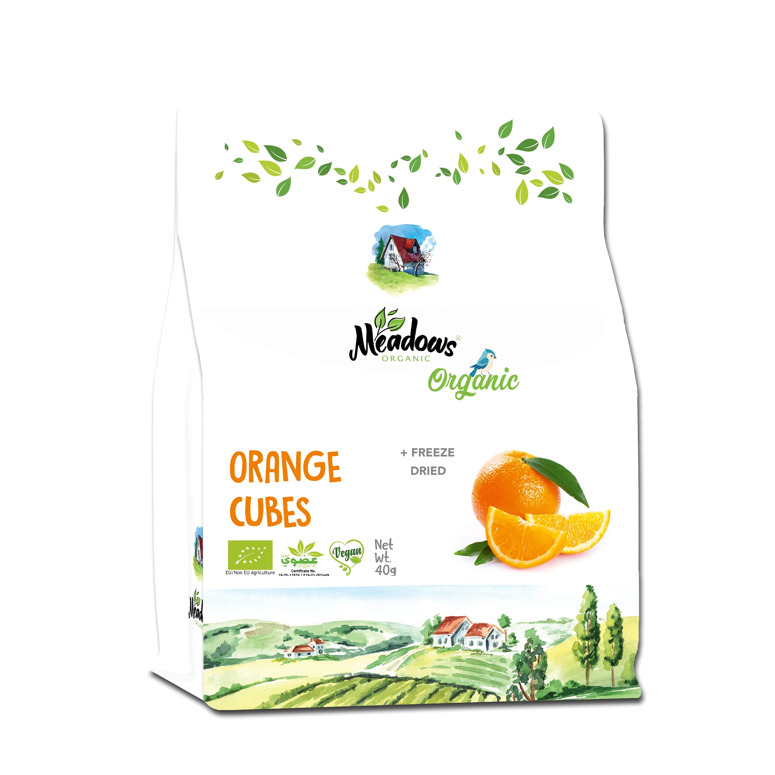 Meadows Freeze Dried Orange Cube Piece