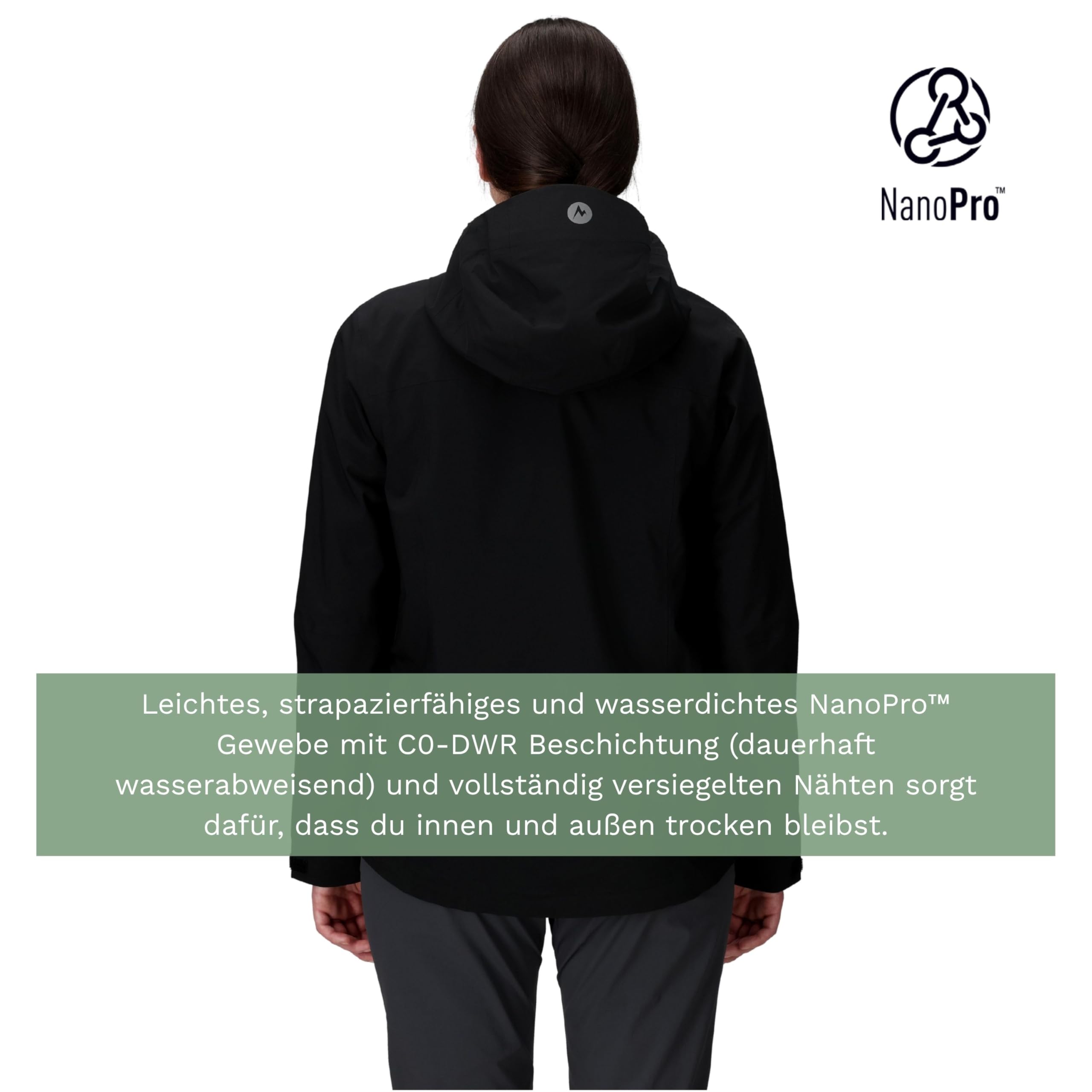 Marmot Damen Wm's Precip Eco Pro Jacket Wasserdichte Regenjacke, winddichter Regenmantel, atmungsaktiv, faltbarer Hardshell Windbreaker, ideal zum Wandern und Trekking (1er Pack)