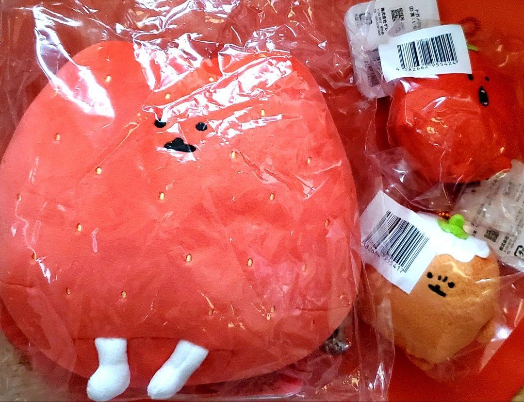 Amazon.co.jp: もぐらコロッケ ナガノのいちご ぬいぐるみくじ C賞1点D