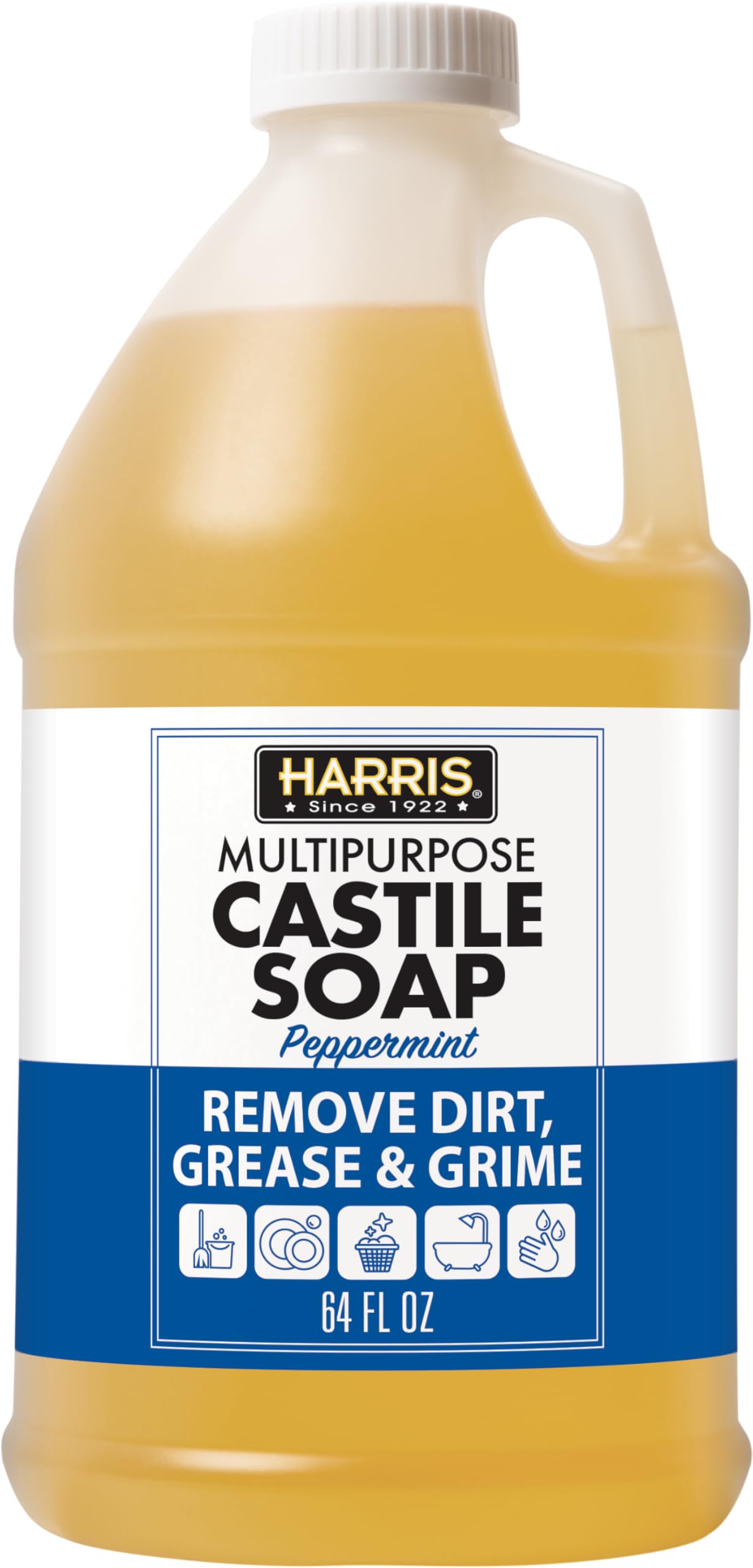 HARRIS Multi-Purpose Pure Liquid Castile Soap 64 oz
