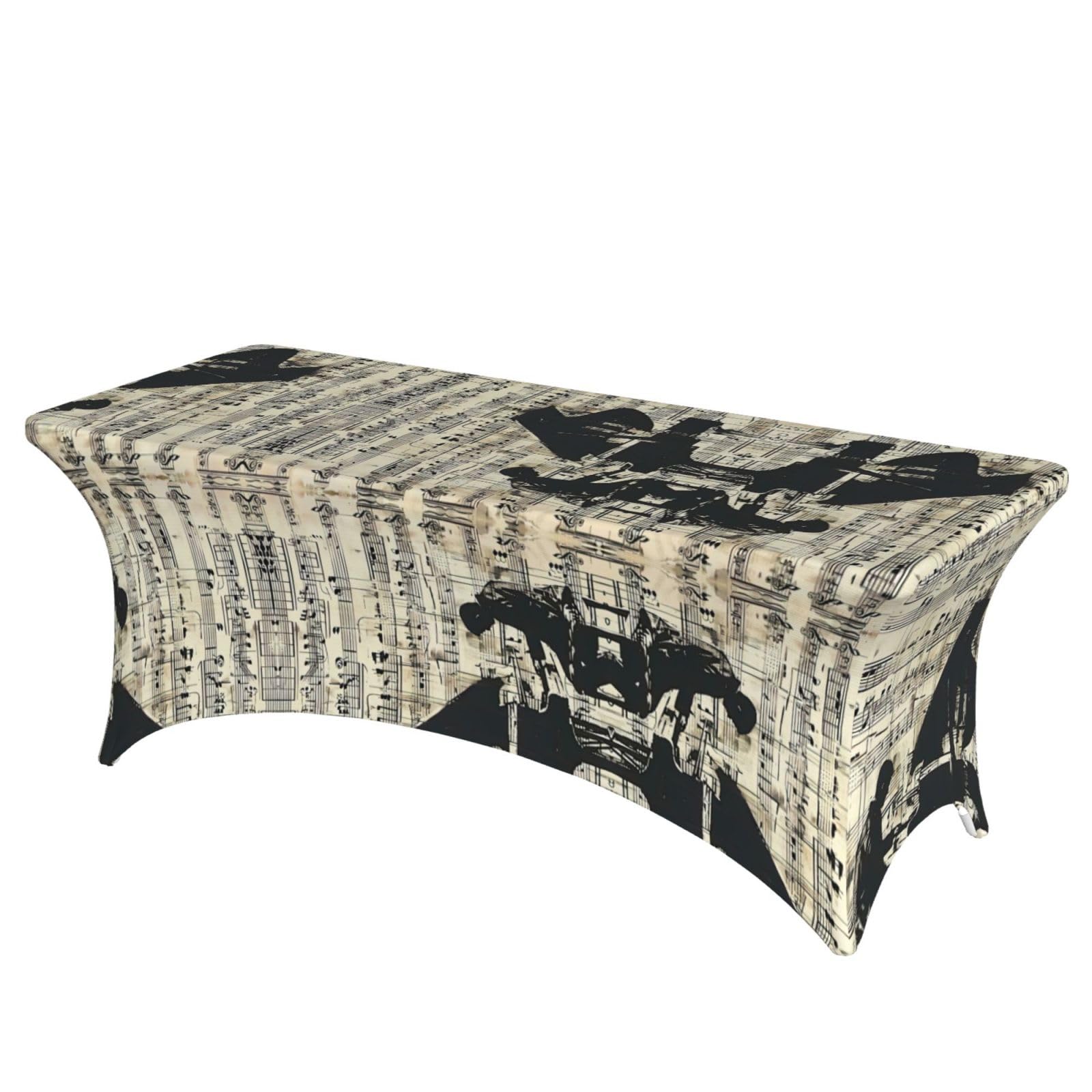 Nappe de table extensible musique pour décoration de fête et mariage
