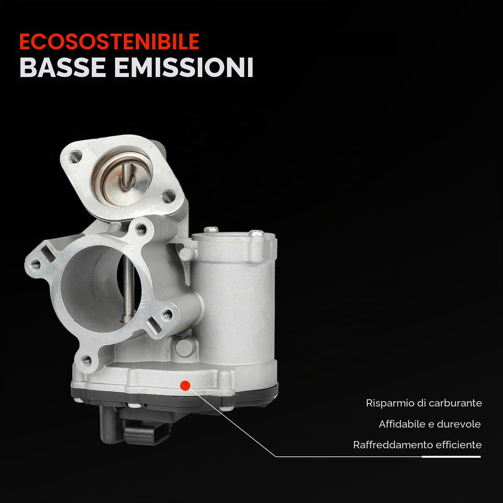 Frankberg Valvola EGR per il ricircolo dei gas di scarico 95508569 | Compatibile con: Grand Scénic III JZ0/1, NV400 pianale/telaio X62 X62B, M.e.g.a.n.e CC EZ0/1, NV400 Box X62 X62B
